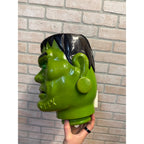 Vintage Frankenstein Monster Fun World Blow Mold Light Up Eyes RARE - As-Is