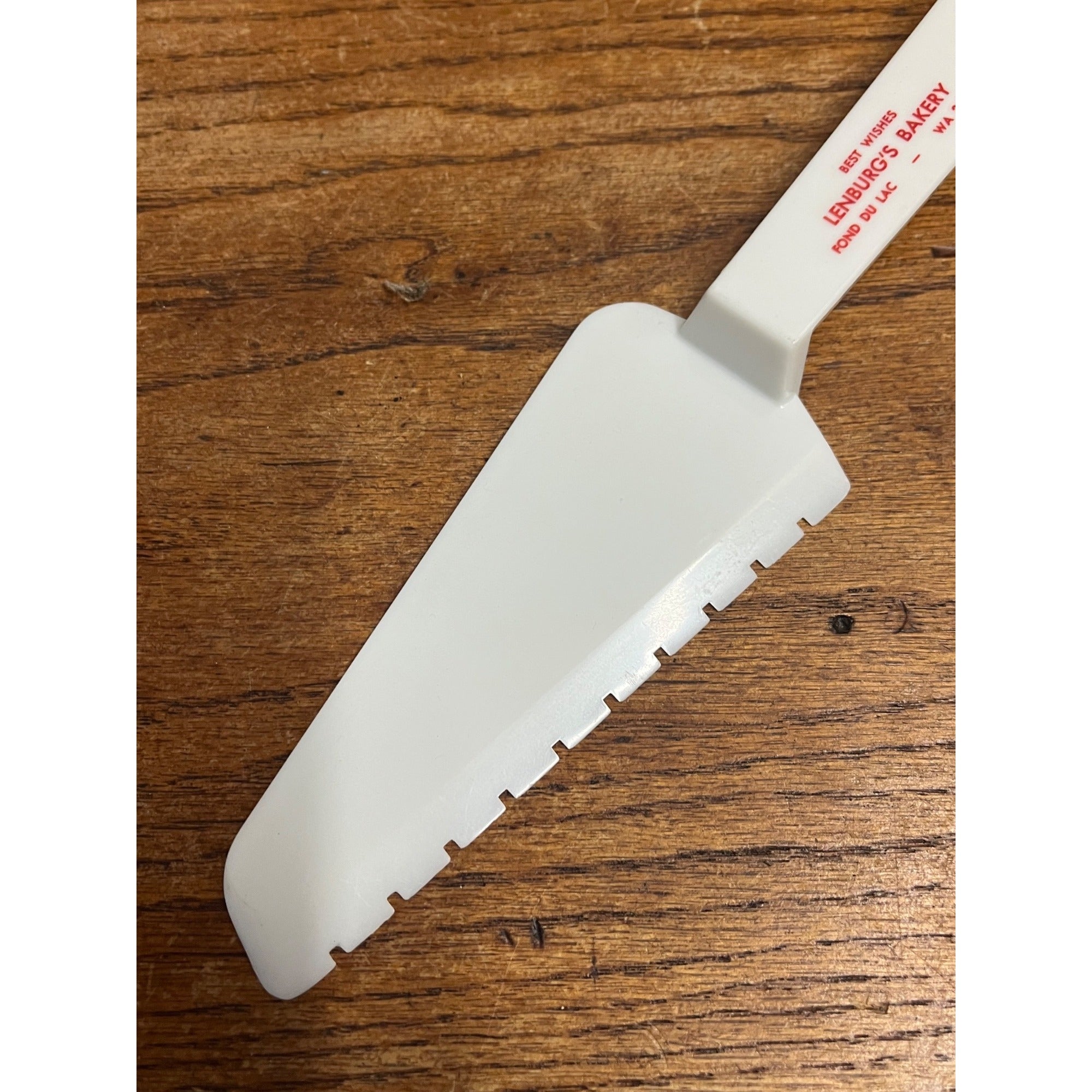 Vintage Lenburg's Bakery Fond du lac Wis WI Advertising Cake Server Wisconsin