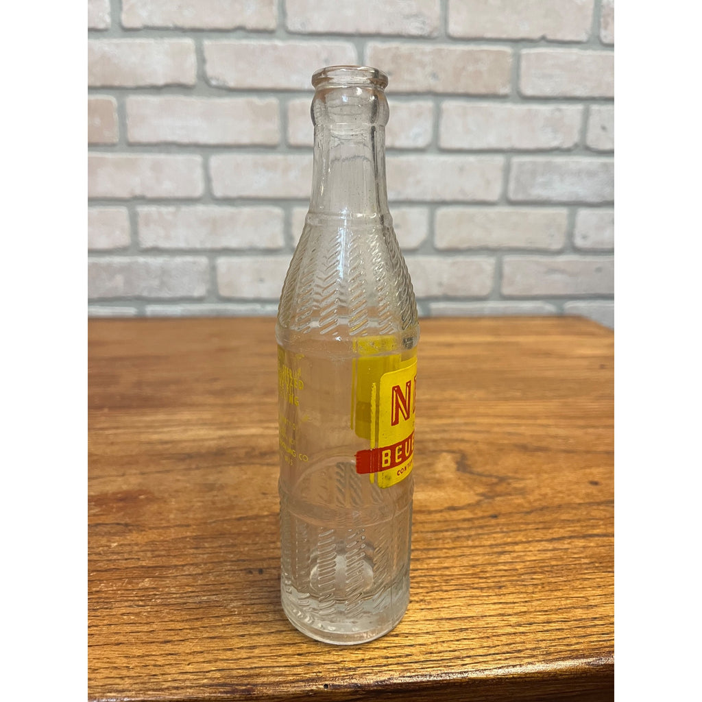Vintage Nehi Beverages 7oz Soda Pop ACL Glass Bottle Fond du Lac Wis Wisconsin