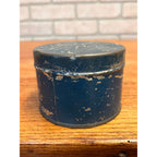 Antique Primitive Pacific Hand Soap 1890s Embossed Lid Blue Paint Original Farmhouse