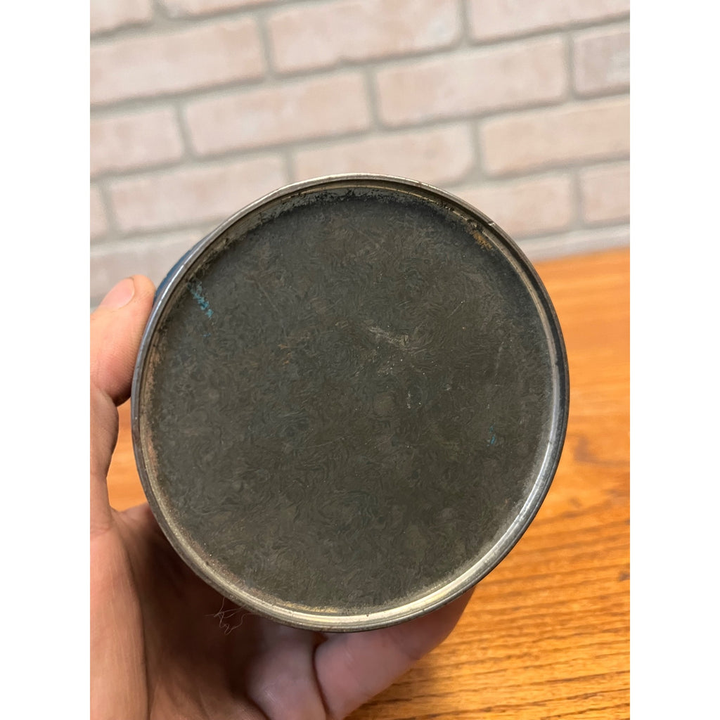 Antique Primitive Pacific Hand Soap 1890s Embossed Lid Blue Paint Original Farmhouse