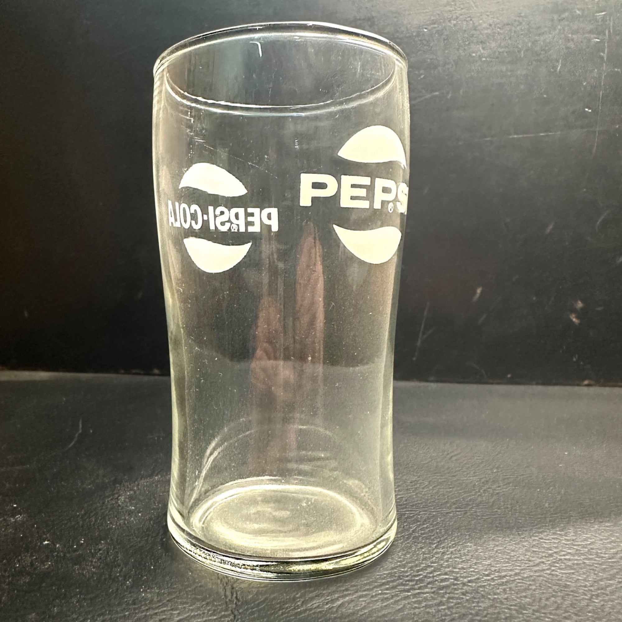 Vintage Pepsi Cola ACL  Fountain Glass Advertising 4-1/2" Tall