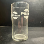 Vintage Pepsi Cola ACL  Fountain Glass Advertising 4-1/2" Tall
