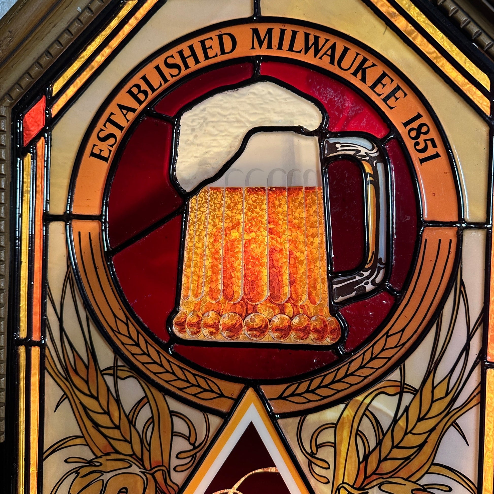 Vintage 1980 Blatz Beer Bubbling Motion Lighted Bar Advertising Sign