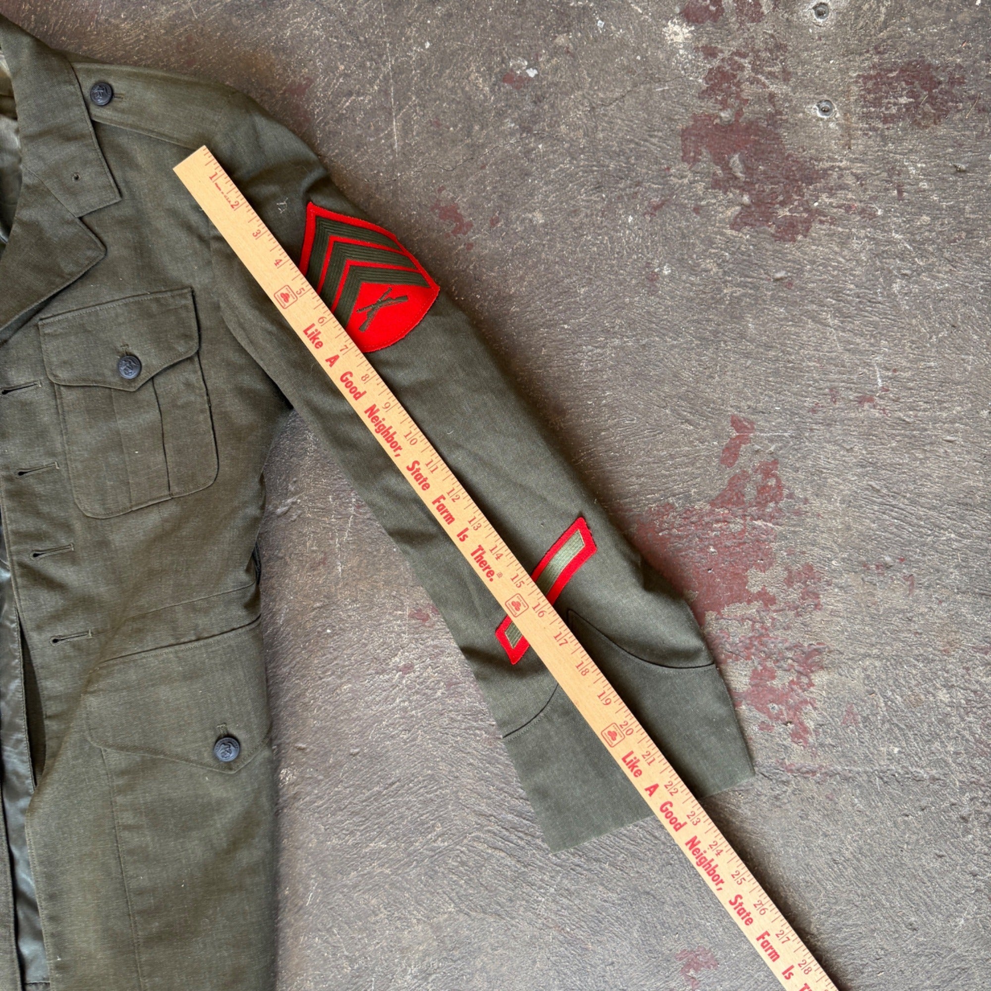 Vintage Military USMC Vietnam War Uniform Dress Jacket