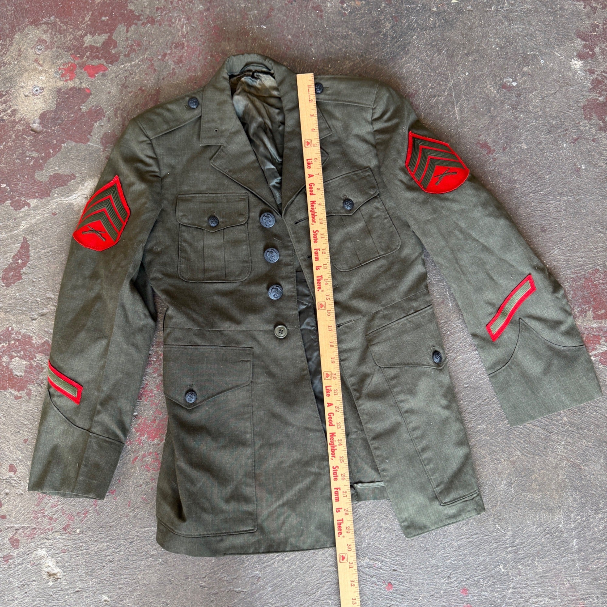 Vintage Military USMC Vietnam War Uniform Dress Jacket