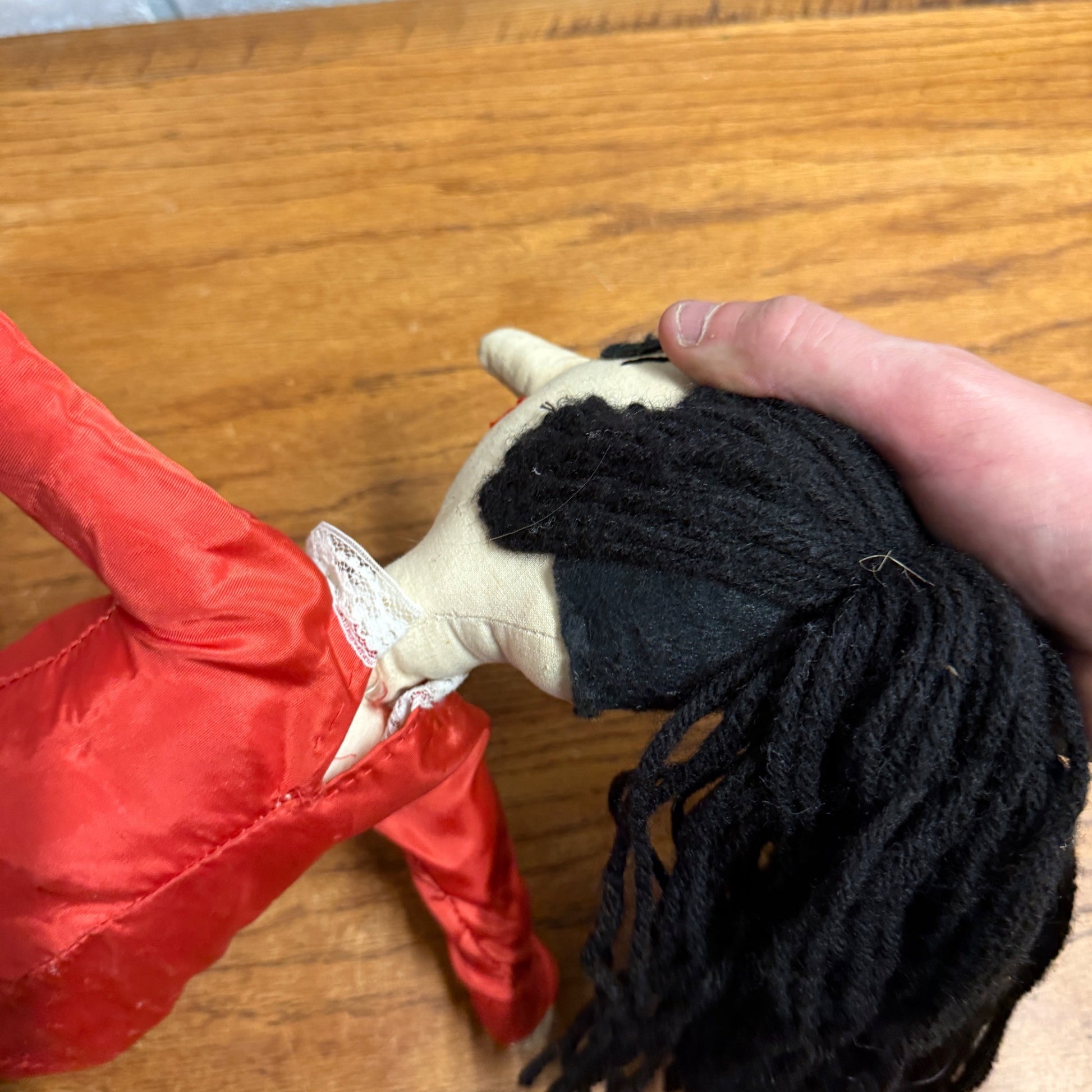Vintage Homemade Olive Oyl Doll - Popeye's Girlfriend