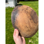 Antique Primitive 19th c. Wooden Dough Bowl Trencher Folk Art AAFA Farmhouse