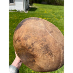 Antique Primitive 19th c. Wooden Dough Bowl Trencher Folk Art AAFA Farmhouse