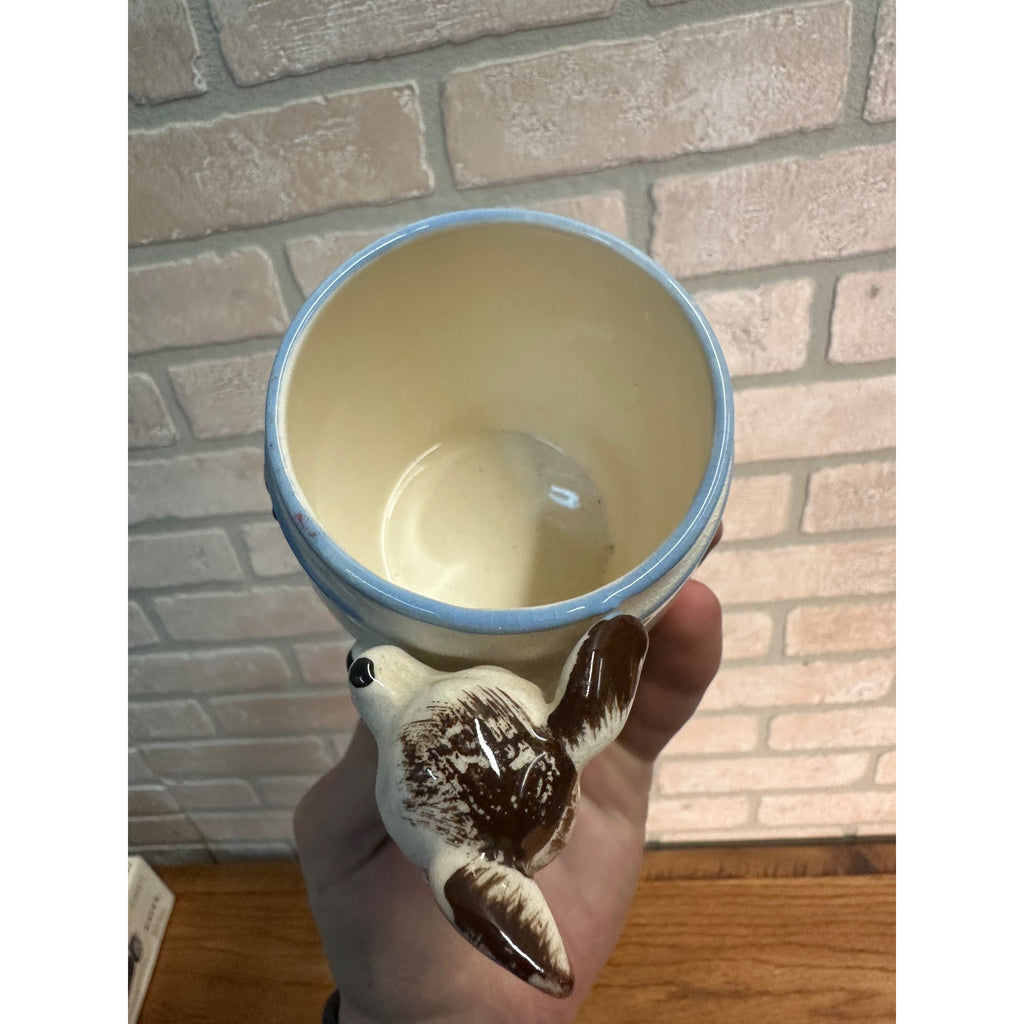 1950's Ceramic Child's Mug "Always Drink Milk" Anthropomorphic Deer Mug Cup
