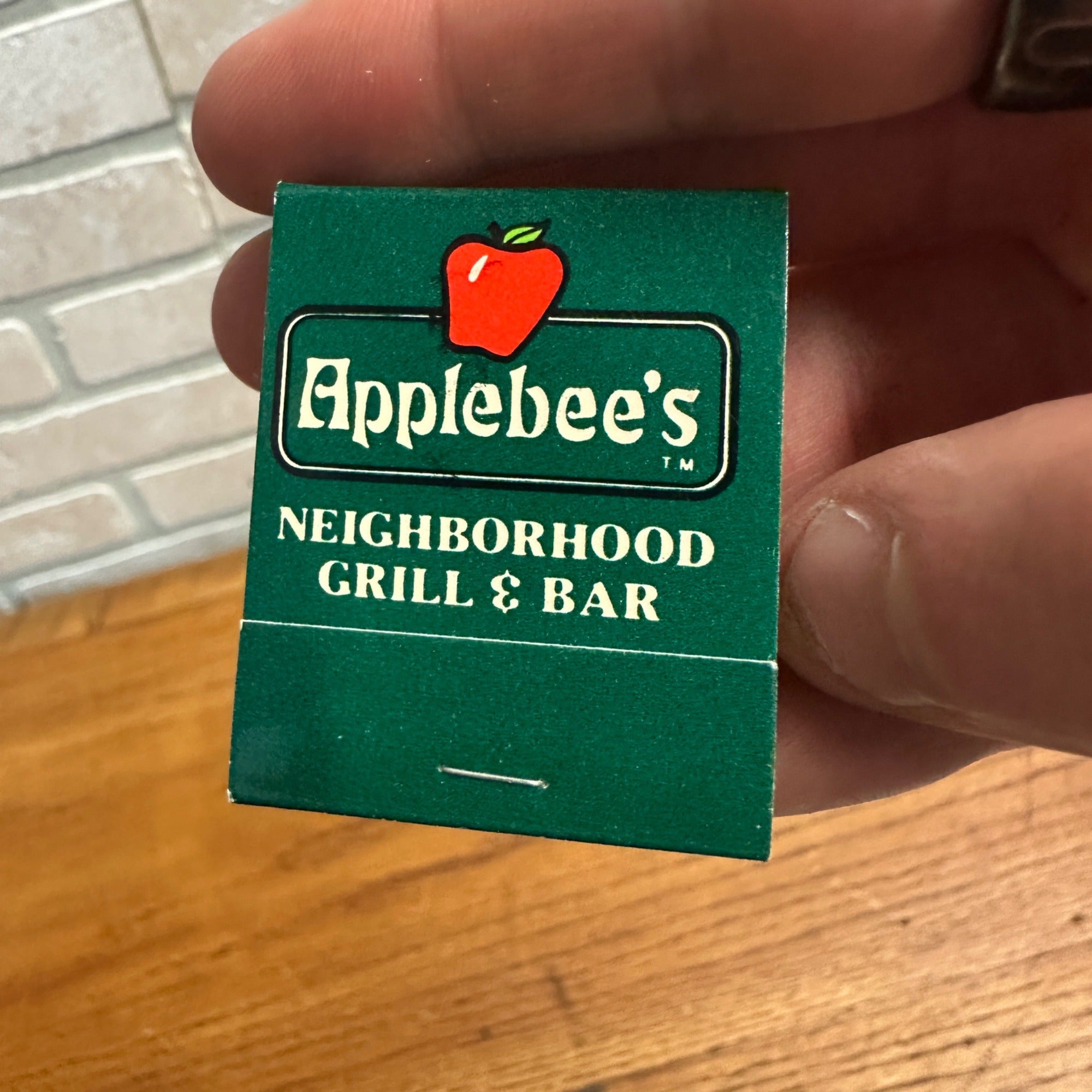Matchbook APPLEBEE'S NEIGHBORHOOD GRILL & BAR. YOUR NEIGHBORHOOD PLACE