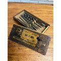 Vintage 190s Cruso HSB Co. Hand Brace Auger Bits w/ Wooden Box  Hibbard Spencer