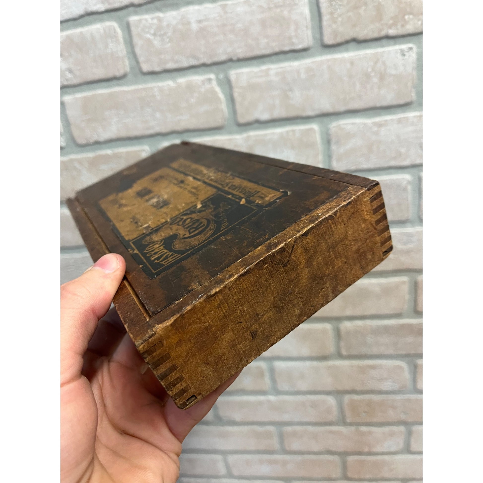 Vintage 190s Cruso HSB Co. Hand Brace Auger Bits w/ Wooden Box  Hibbard Spencer