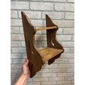 Vintage Tiger Maple Colonial Revival Wall Shelf Primitive Style Display Early American