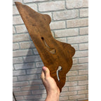 Vintage Tiger Maple Colonial Revival Wall Shelf Primitive Style Display Early American