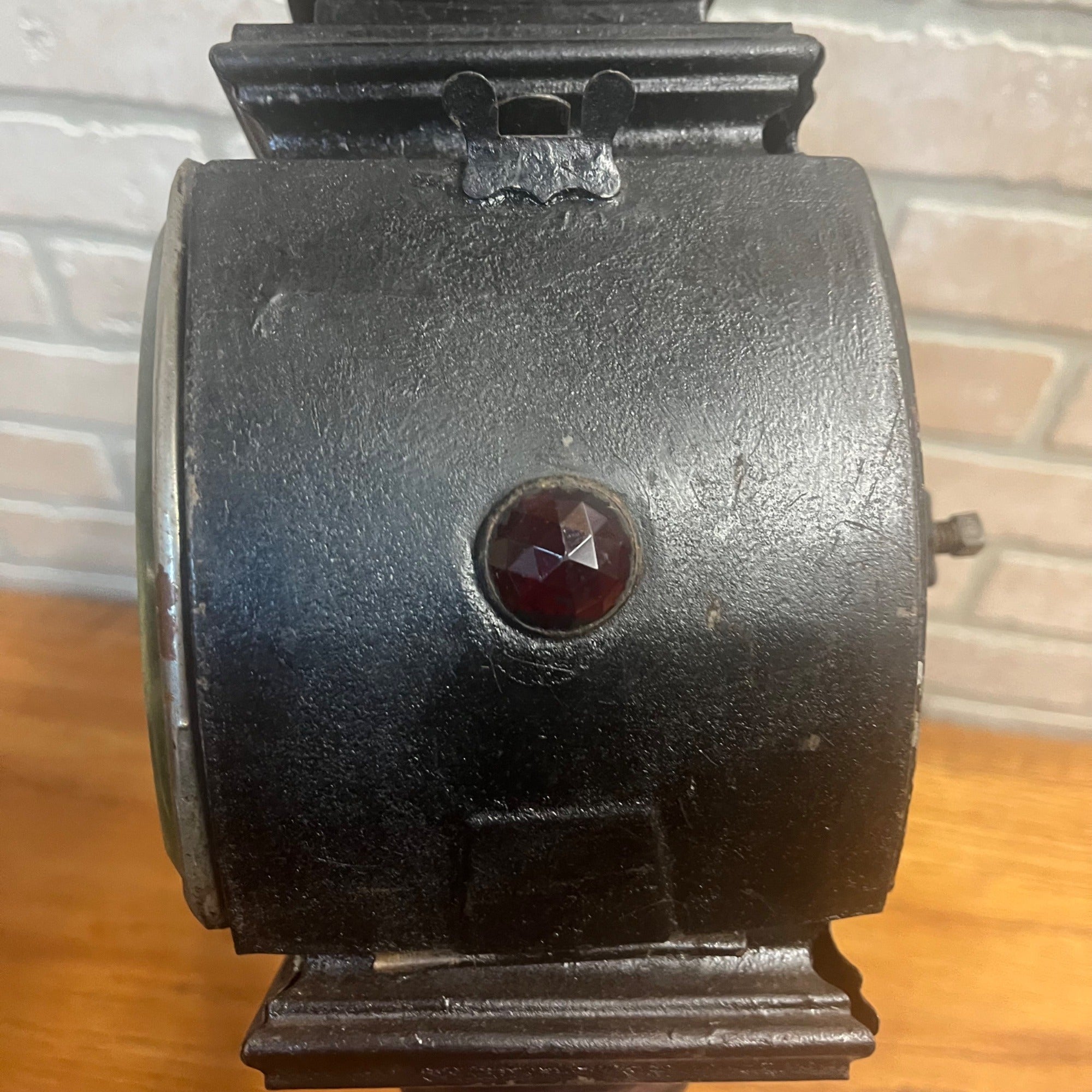 Antique 1800s Carriage Buggy Coach Auto Driving Lamp Beveled Glass Complete