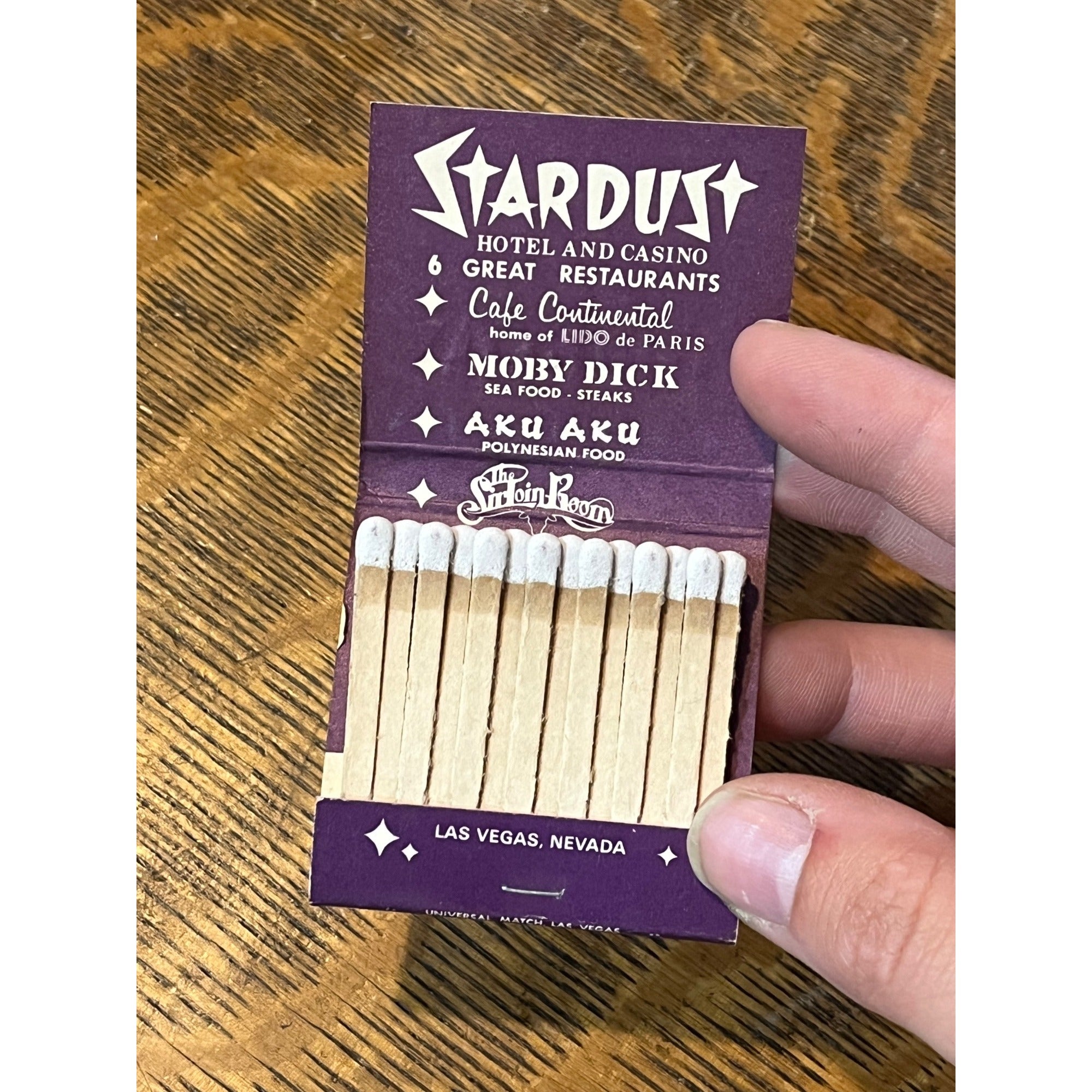 Vintage FULL Matchbook Advertising Stardust Hotel And Casino. Las Vegas Nevada