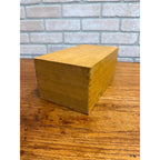 Vintage Oak Recipe Card Catalog Holder Box Kitchen Blonde Oak Wooden