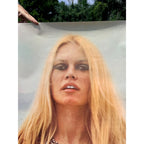 Vintage 1968 Brigitte Bardot "Personality Poster"  Risque Girl Sexy Pin-Up Garage
