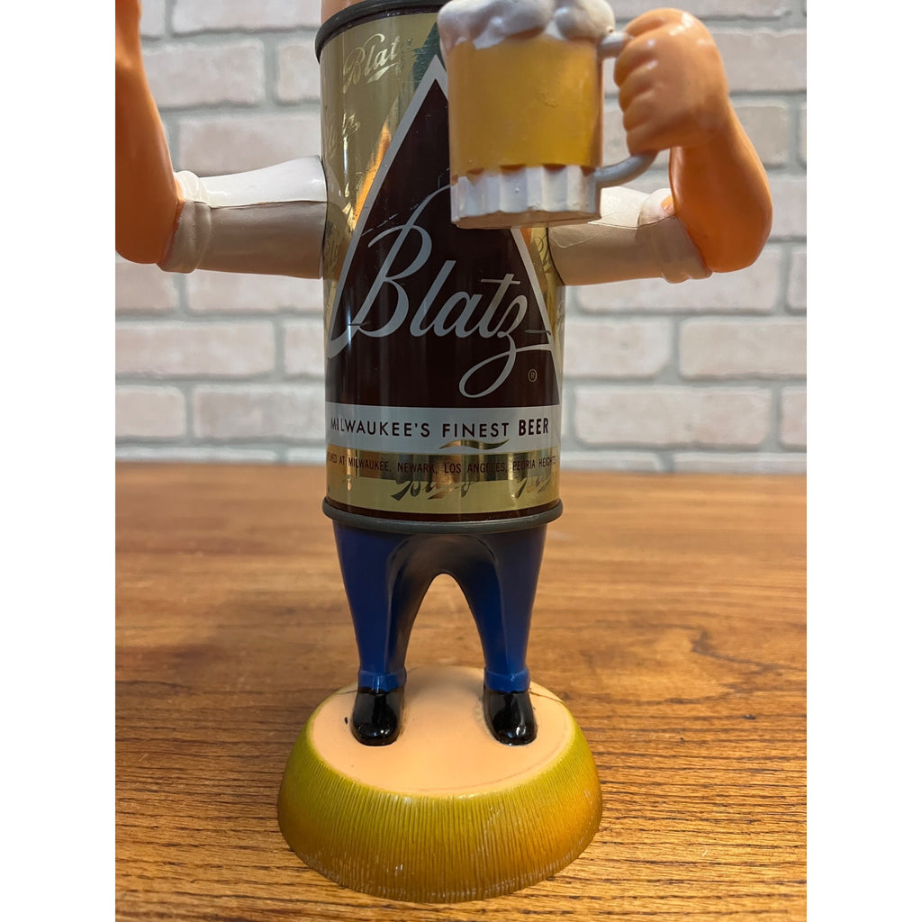 Vintage Blatz Beer Can Man Figure w/ Tie  - No Flag