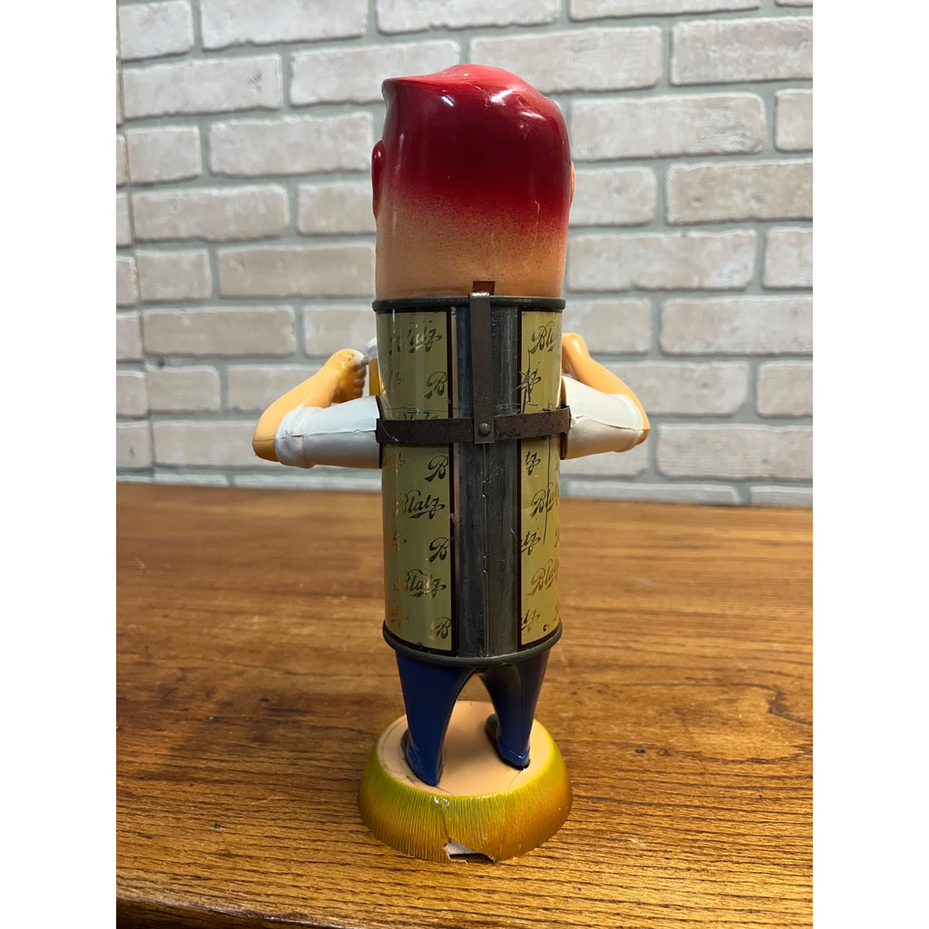 Vintage Blatz Beer Can Man Figure w/ Tie  - No Flag