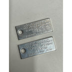 Vintage Pair 1965 Florida License Plate Tag Keychain DAV Mini Disabled Vets 400th
