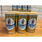 Vintage 1970s Oktoberfest Molson's Beer Push Button Beer Cans (7) + Original Box