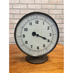 Antique 1920s One Hand Clock Co. Timepiece Warren PA Cast Iron Base