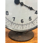 Antique 1920s One Hand Clock Co. Timepiece Warren PA Cast Iron Base
