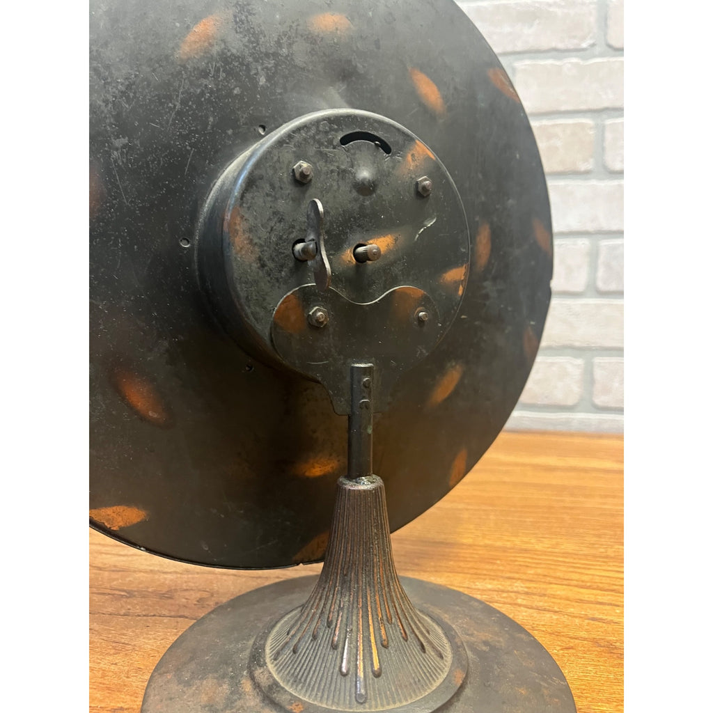 Antique 1920s One Hand Clock Co. Timepiece Warren PA Cast Iron Base