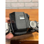 Vintage 1974 Nikon F2 35mm SLR Camera Black Body DE-1 Prism Japan 7464667