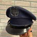 Vintage US Civil Air Patrol Officer Visor Cap Hat Uniform With Badge Oshkosh Wis