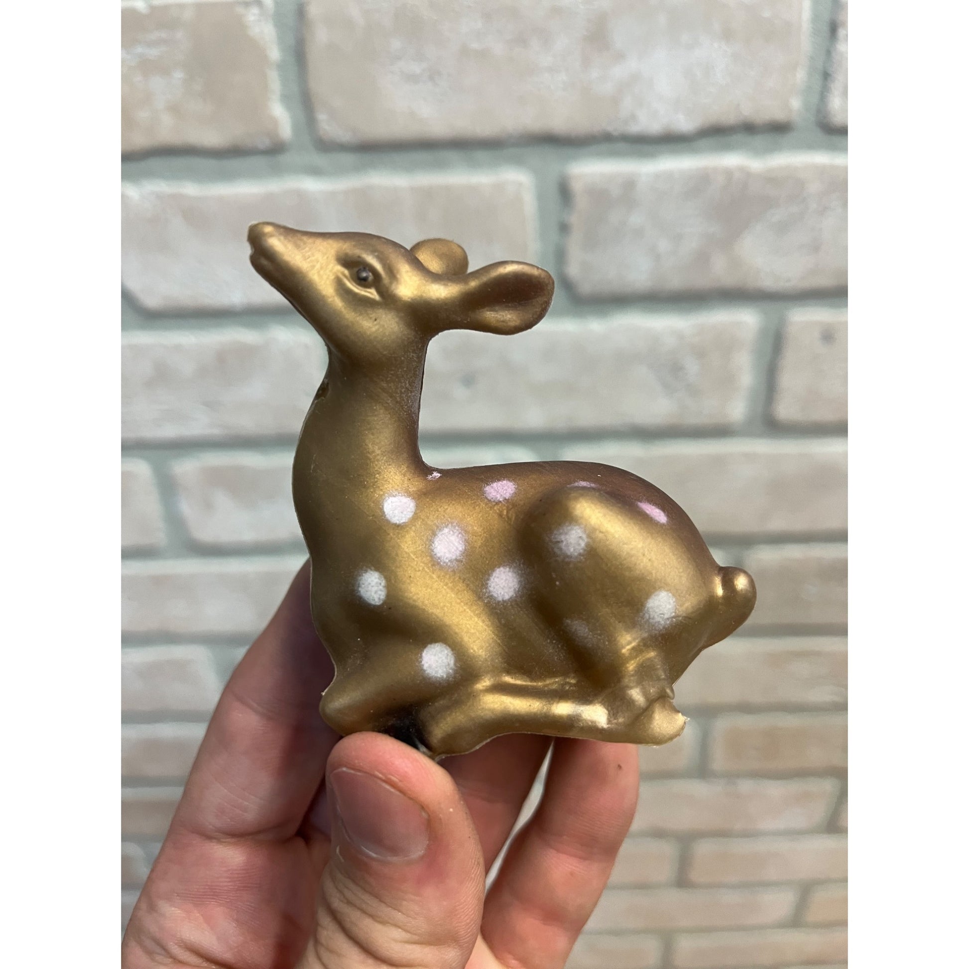 Vintage 1960s MCM Plastic Christmas Blow Molds Tabletop Deer Reindeer