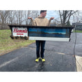 Vintage Hamm's Beer LARGE Lighted Sign 77" Lake Scene Cooler Bar Advertising Sign