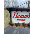 Vintage Hamm's Beer LARGE Lighted Sign 77" Lake Scene Cooler Bar Advertising Sign