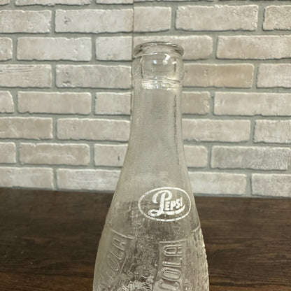 Vintage 1950s Pepsi Cola Richmond VA White Red Soda Pop Bottle ACL 12oz