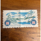 Vintage 1965 Hamm's Beer Advertising Bar Napkin 100 Years 1865-1965 Blue Skies