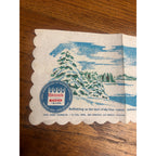 Vintage 1965 Hamm's Beer Advertising Bar Napkin 100 Years 1865-1965 Blue Skies