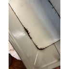 Vintage 1950s Tin Metal Kitchen Bread Box Red & Cream Floral Retro 12"