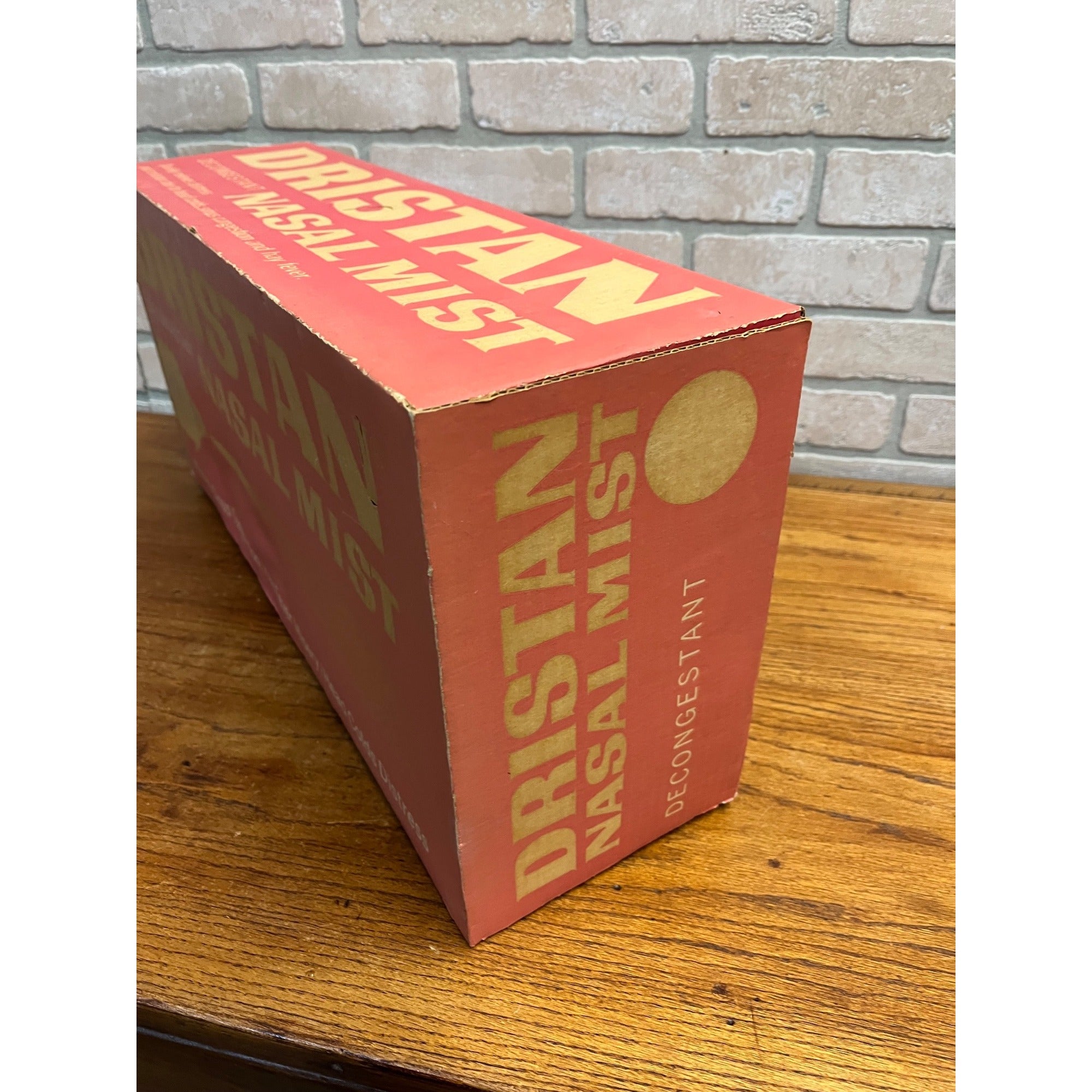 Vintage Dristan Nasal Mist Drug Store HUGE Box Display Advertising Sign