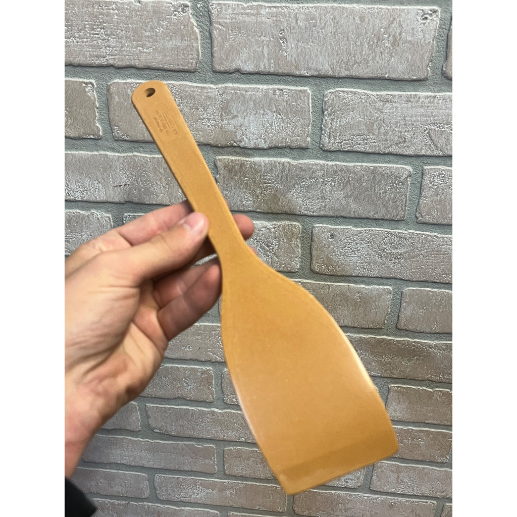 Vintage Ellingers Agatized Soup Handle Wood Bowls & Spatula Sheboygan WI