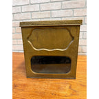 Antique 1900s Advertising Brass Cookie Box Store Display Robert A Johnston Co Milwaukee WI