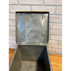 Antique 1900s Advertising Brass Cookie Box Store Display Robert A Johnston Co Milwaukee WI