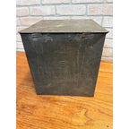 Antique 1900s Advertising Brass Cookie Box Store Display Robert A Johnston Co Milwaukee WI