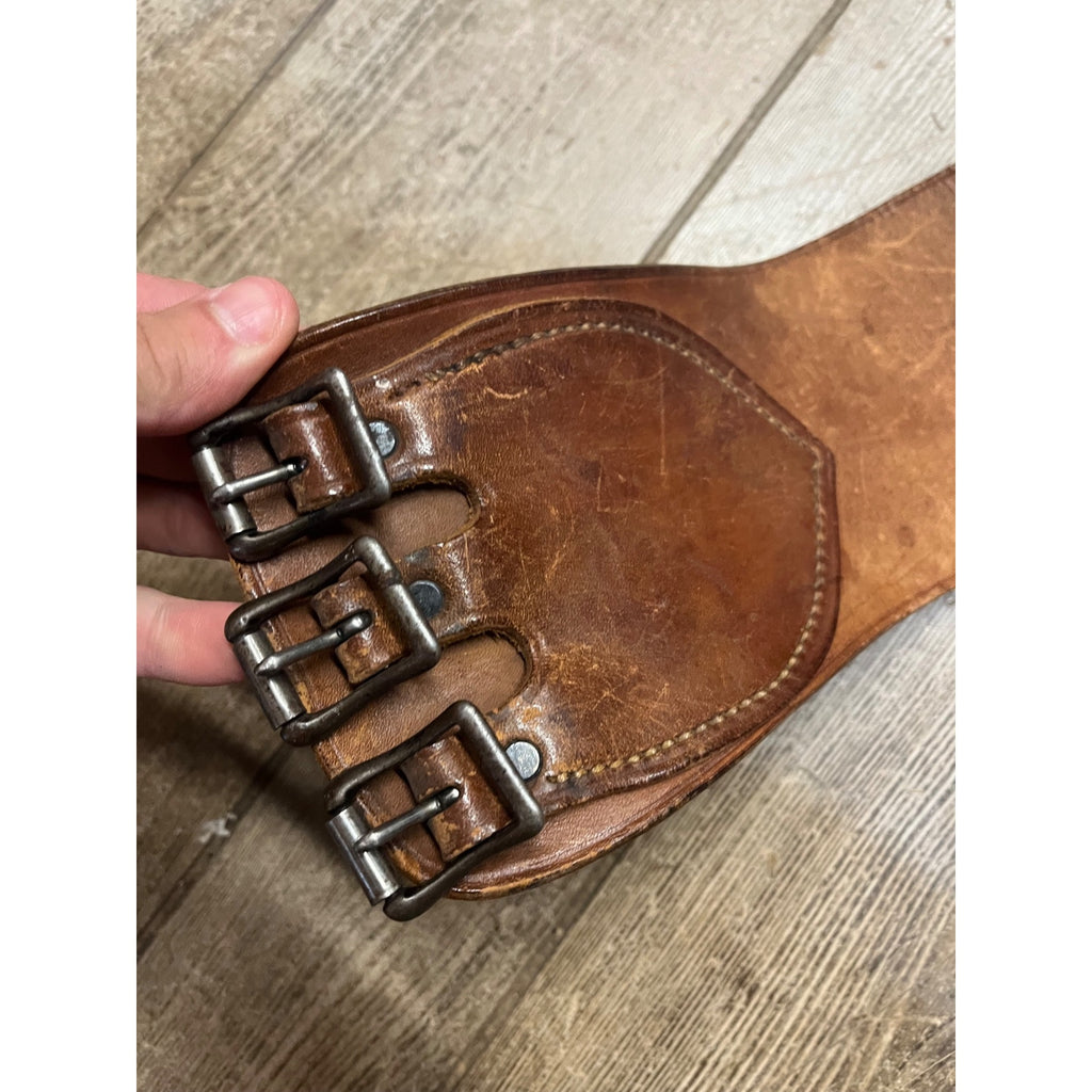 Vintage Motorycle Harley Davidson Leather Kidney Belt Back Support 1950's 1960's