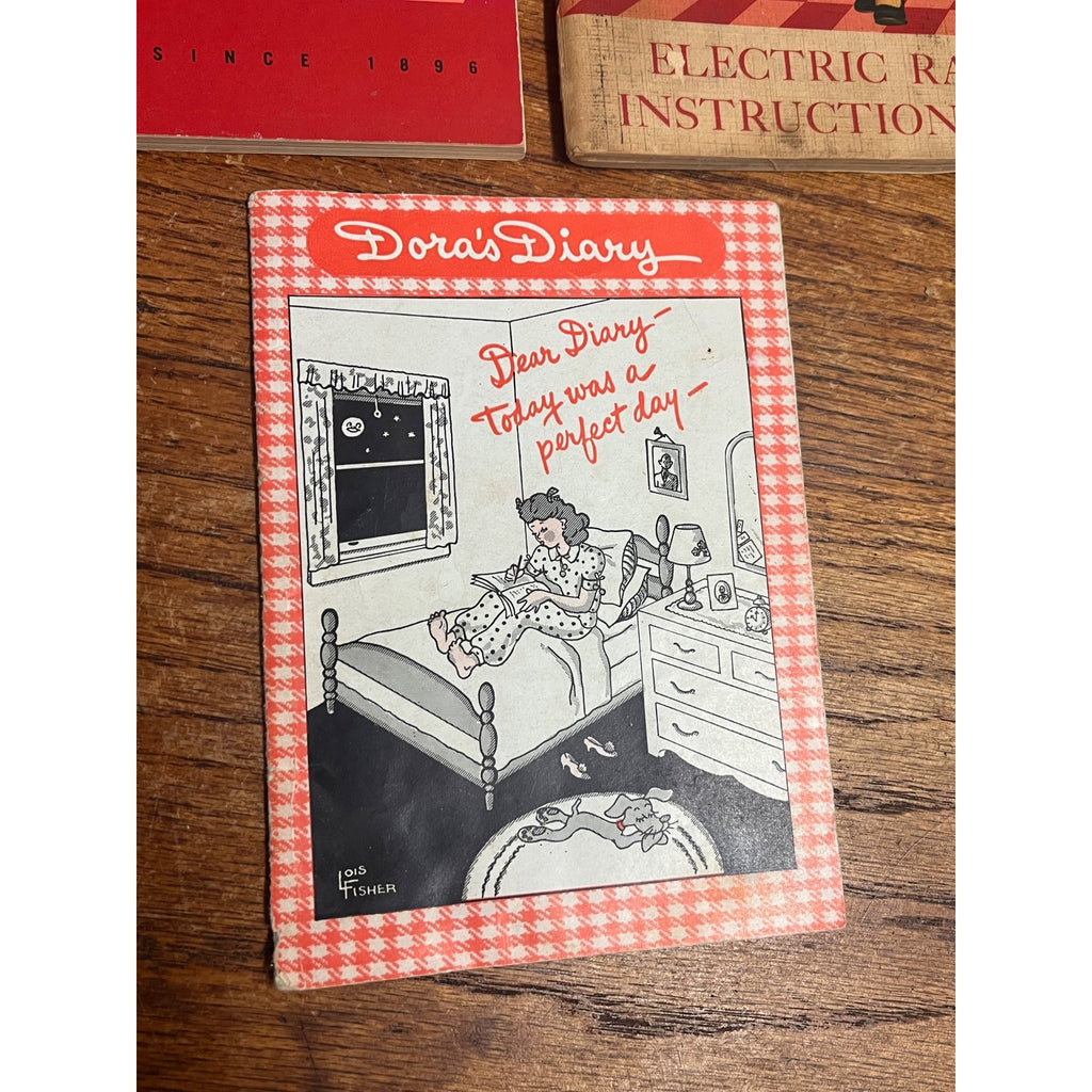 Vintage Monarch Stoves & Ranges Cook Books & Dora's Diary Beaver Dam Wis WI Adv.
