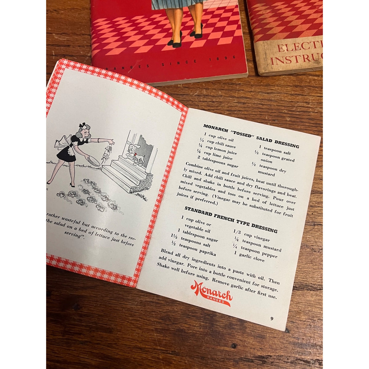 Vintage Monarch Stoves & Ranges Cook Books & Dora's Diary Beaver Dam Wis WI Adv.