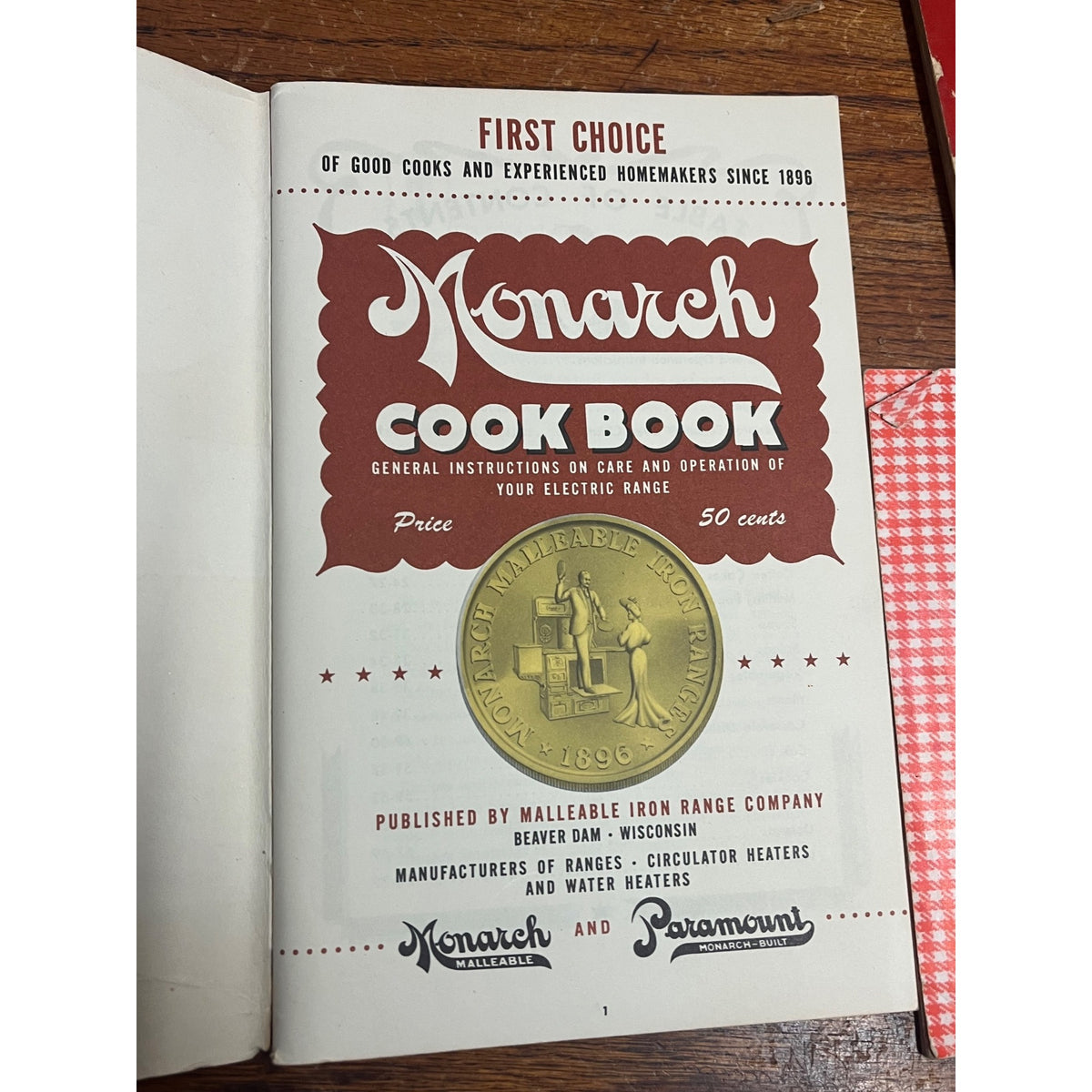 Vintage Monarch Stoves & Ranges Cook Books & Dora's Diary Beaver Dam Wis WI Adv.
