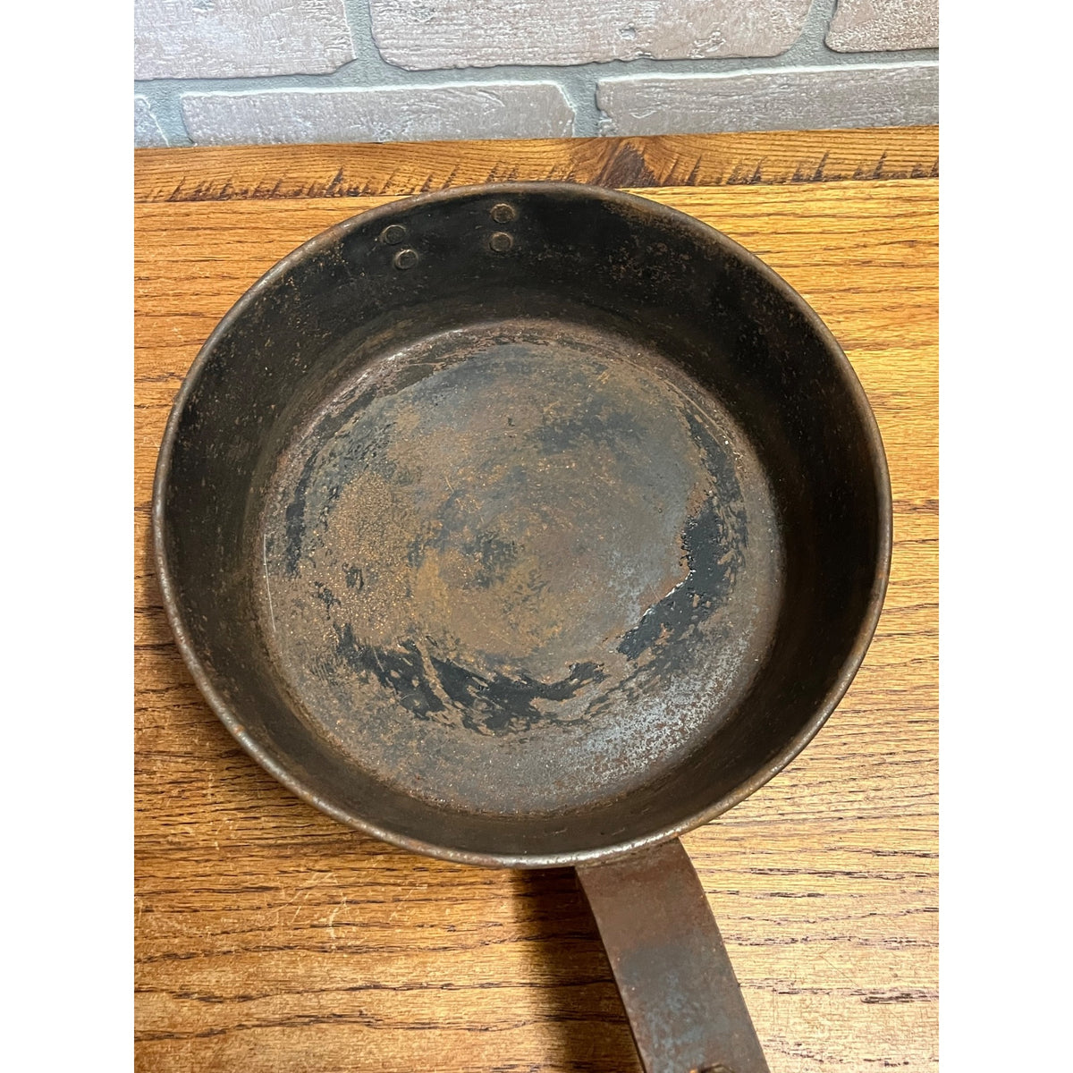 RARE Antique 1879 Chicken Fryer Camping Steel Frying Skillet Hodges Patent