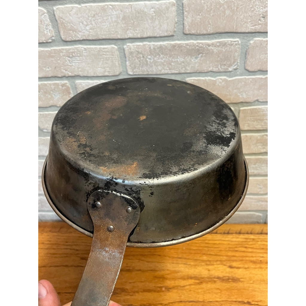 RARE Antique 1879 Chicken Fryer Camping Steel Frying Skillet Hodges Patent